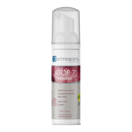 Dermoscent Atop 7 Mousse – Spumă Dermatologică pentru Câini și Pisici – 150 ml